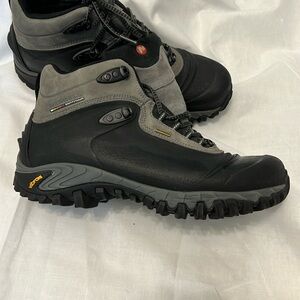 Merrell Black and Gray Outdoor Boots with Rugged Design